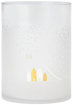 Räder Windlicht Schneelandschaft