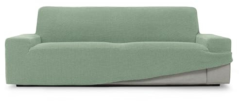 ECOMMERC3 Sofabezug, Größe 4-Sitzer, 230-270 cm, Sofa-Effekt, Türkis, einfache Installation, verstellbar