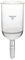 Labasics Imbuto di Filtrazione Buchner in Vetro Borosilicato con Fritto Fine G3, Giunto Interno Conico Standard 24/40, Imbuto da Laboratorio per Filtrazione e Processi di Separazione, 500 ml