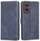 RankOne Hülle für Motorola Moto G55 5G (6.49 Inches) Handyhülle Aus Leder - Hülle mit Magnetverschluss - Schutzhülle - Blau