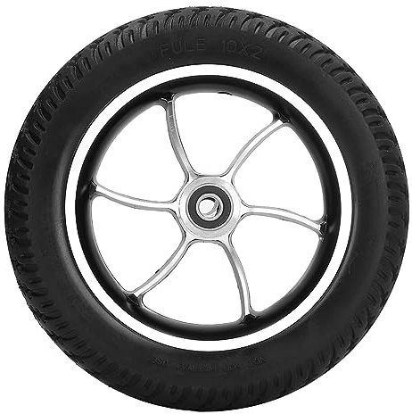 QANYEGN 10 Inch PU Low Noise Walker Casters, Walker Wheelchair Wheels, Wheelchair Tire Replacements for Rollator Stroller