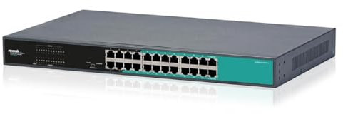 Mach Power Switch 24 Porte Gigabit Unmanaged, Montaggio Rack 19, Plug & Play, Alta Velocità di Trasferimento, Ideale per Reti Aziendali e Infrastrutture LAN (SW-UG24LRM)