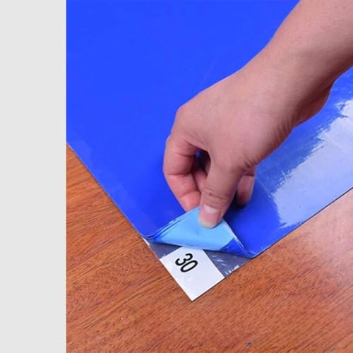 iSpchen Schmutzfangmatte Selbstklebende Staubfreie Klebematte Klebrige Matte Reinigungs Klebematte Reinraum Klebematten Klebrige Selbstklebende Bodenmatten für Labor Krankenhausbau Reinraummatte