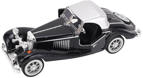 NOENNULL Modello di Auto D'epoca Modello di Auto da Collezione in Lega di Metallo Pressofuso Modello di Auto Giocattolo da Collezione Ornamento per la Decorazione della Casa (Nero)