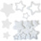 Mritrit Moldes Silicona Forma de Estrella Moldes para Resina Epoxi Velas Manualidades de Silicona Moldeable Yeso JabóN Molde de Navidad árbol de Alce Colgante de Fundición