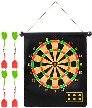 Dartboard magnetisch – Dart Board Magnetisch, Safe Dart Game | Dart Board Magnetic Play Game Indoor Outdoor Magnetic Dartboard Kids Erwachsene Indoor Outdoor Game Double-Side Safety Entertainm