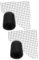 Happyyami 2 Rete da Snowboard Sci Alpinismo nevicare Stivali da Neve Uomo Snowboard Accessori Rete antineve Snowboard Pelle a Rete per Snowboard Rete Protettiva per Snowboard Black