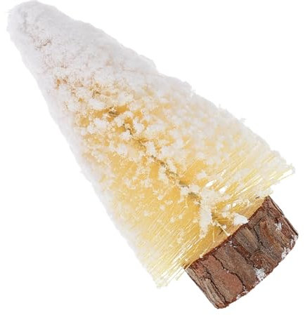 UPKOCH Mini Albero Di Natale Slim Con Base Legno Decorazione Festiva Portatile e Leggera Per Appartamenti e Uffici Albero Di Pino Miniatura Per Occasioni Speciali e Feste Decorazioni