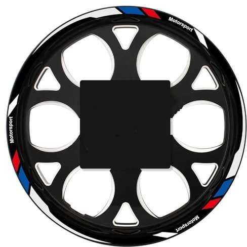YESKIT Adhesivos Decorativos modificados Pegatina para Rueda De Motocicleta, Pegatina De Llanta, Cinta De Rayas para Cubo para B&MW F900R F800R F900XR S1000RR S1000R S1000XR R1200R R1250RS(Color11)
