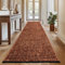 SIMPEX, Chenille Teppich Baumwolle Läufer Terrakotta 80x250 cm Waschbar, Boho-Stil, Kurzflor, Vintage Kelim, Weich & rutschfest, Einfarbig, Für Küche, Flur & Schlafzimmer