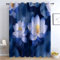 WQBQKKX Blickdicht Gardinen Landschaft Vorhang Retro Blumen Vintage Muster Verdunkelungsvorhang Landhaus Polyester Ösenschal für Schlafzimmer Wohnzimmer-H180 x B100 cm (2er Pack)
