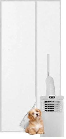 Sliding Door Kit for Portable Air Conditioner, Portable Air Conditioner Window Door Kit, Hose Support Adjustable Sealing, Sliding Doors AC Vent kit, 210x90x1cm, Hot Air Stop Door AC Vent Kit