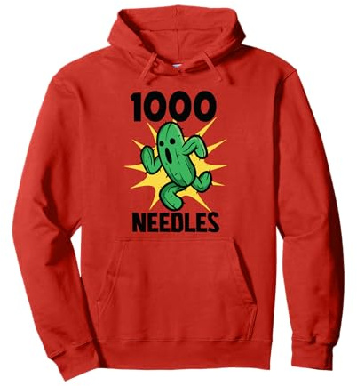 Vintage Cactuar Needles Cactuar Lover 1000 Needles Pullover Hoodie
