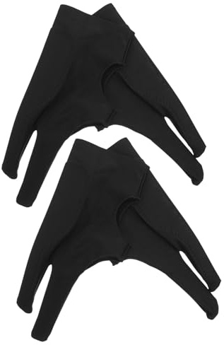 TOYZFRIENDY 4 Stück-Pack Zwei Finger Tablette Handschuhe aus Atmungsaktivem Gewebe für Präzise Kontrolle Beim Malen und Skizzieren Touchscreen und Grafiktablett