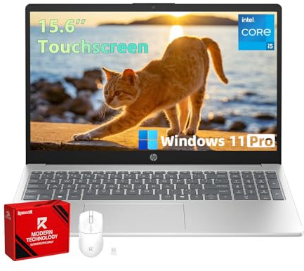 HP 15.6 Touchscreen Laptop, Intel 10 Core i5-1334U, 15.6'' FHD Touchscreen Display, WiFi 6, Intel Iris Xe Graphics, Windows 11 Pro, 32GB RAM, 2TB SSD, Copilot AI