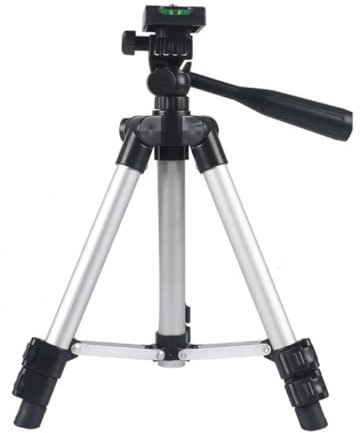 Black Tablet Tripod Adjustable Aluminium Alloy Abs Camera Tripod | Outdoor Fishing Use, Hands Free Support, Sturdy Bracket for Tablet, Professional Live Setup