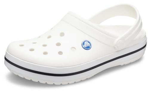 crocs Unisex-Erwachsene Crocband Clogs, Weiß (White 100), 47/48 EU