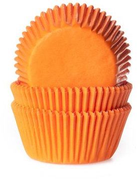 House of Marie 50 Muffinförmchen, orange