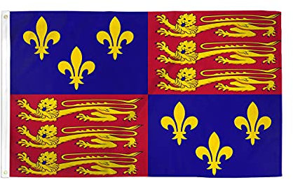 AZ FLAG - Flagge Königin Elisabeth I. Von England - 150x90 cm - Englische Fahne 100% Polyester mit Messing-Ösen - 110g
