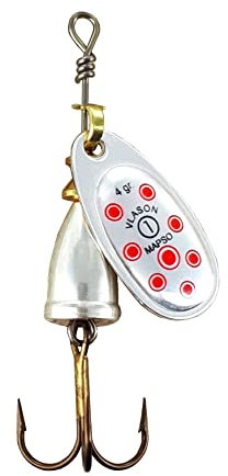 MAPSO - 5 Cucharillas de Pesca VLASON-1 PR 4 GMS.