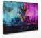 QUADRO SU TELA CANVAS - INTELAIATO - PRONTO DA APPENDERE - Deejay DJ - Piatti discoteca - 30x40cm - Senza Cornice - (cod.2204)