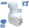 LNB Quad SR-4088, 0.1dB High Gain 70 DB !! - Tête Parabole Universelle Compatible Full HD 4K TNT Sat,Canal+ Astra et FRANSAT