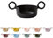 Design Letters Griff für Baby und Kinder Persönliche Eco Becher (Schwarz) - BPA-frei und BPS-frei. Erleichtert dem Kind das Trinken der Tasse. Spülmaschinenfest, leicht, 17 g.