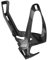 Elite Rocko Carbon Fibre Cycling Bottle Cage - Glossy Black/White / Bicycle Cycle MTB Mountain Road Bike Riding Ride Racing Race Bidon Vessel Plastic Holder Carrier Lightweight Frame Mount Bracket