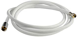 SEDILMARE Tubo Flessibile Retinato Bianco in Nylon Doccia Doccino Barca Camper 4 Metri