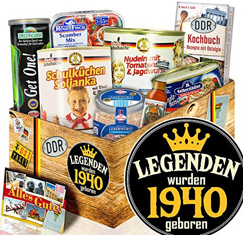 Legenden 1940 + DDR Paket + Geschenkbox Geburtstag + ostprodukte Paket