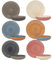 NAMAI - Servizio Piatti 6 Persone - Piatti Porcellana - Adatti in Lavastoviglie e Microonde - Piatti Colorati - Set Piatti 12 Pezzi - Set Piatti 6 Persone - Piatti Particolari (MAYA)