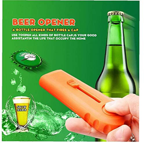 1PCS Qualitäts-bewegliche Fliegen Cap Zappa Bier Getränk Flaschenöffner Eröffnung Cap Launcher Top Shooter Küche kochendes Werkzeug zufällige Farbe