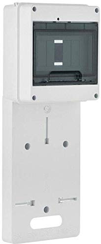 Tableau de comptage pour courant triphasé AC 1 à 9 modules N+PE avec couvercle transparent, rail DIN (3F (N+PE))