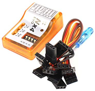 FEICHAO NX4 EVO Flight Controller 3D-Fluggyroskop-Balance für Starrflügelflugzeug-Unterstützungsrate/Hold/Gyro Off-Modus