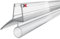KRAUS Duschtürdichtung für 6-8mm Glas, 200cm, Transparent, Qualitative Duschdichtung/Duschlippe als Duschdichtungen für Duschtüren, kombinierbar mit einer Schwallschutzleiste Dusche
