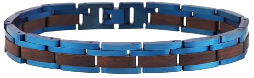 Raptor Armband Unisex aus Edelstahl in Blau, 100% Wasserfest & Hautverträglich