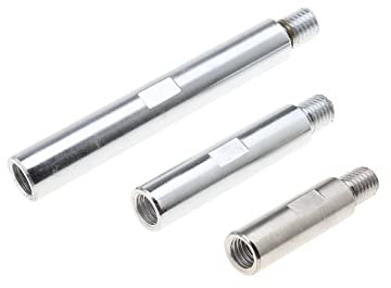 YINETTECH Set of 3PCS Extension Rod M14 Shaft Polishing Tool for 5/8''-11 Thread Water Grinder Polishing Machine 125 Angle Grinder Car Polishing Accessories 75mm100mm 140mm