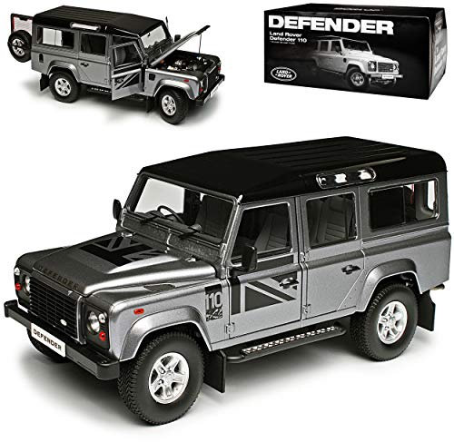 Dorlop Land R*o*v*e*r Defender 110 Silber Grau Rechtslenker 5 Türer 1/18 Century Dragon Modell Auto