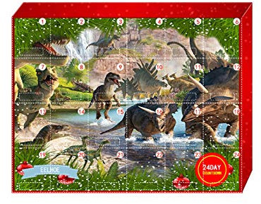 Kalender Box Geschenk Spielzeug Dinosaurier 2020 Weihnachten Decor Fitnessplaner (Multicolor, One Size)
