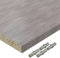 AUPROTEC Einlegeboden Regalboden 19 mm Holz Zuschnitt nach Maß Größe bis max 500 mm breit x 400 mm tief Dekorplatte mit Umleimer ABS Kante: Farbe Beton Perlgrau