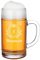 Jarra medidora de 500 ml de volumen personalizada, jarra de cerveza Oktoberfest con nombre, regalo personalizado para cumpleaños, Navidad, diseño de escudo