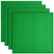 Etarnfly 4 Pack Classic Base Plates,25.5 x 25.5 cm Building Board Baseplates 100% Compatible with All Major Brands,Green