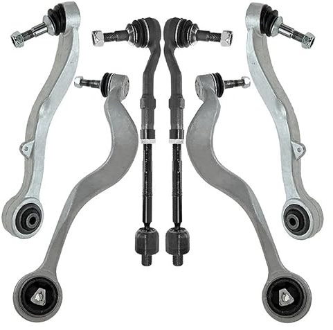 ATEC Germany 2x Querlenker Vorderachse unten vorne, 2x Querlenker Vorderachse unten hinten, 2x Spurstangen vorne komplett Kompatibel mit BMW 5er (E60), 5 Touring (E61)