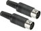 PATIKIL S-Vidéo DIN Mâle Prise 6 Broche Signal Transmission pour TV, Lecteur DVD Paquet de 2