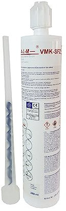 Kalm Mortier d'injection 2K Mortier composite Chemiers Scellement chimique pour béton et maçonnerie ETA pour béton fissuré avec mélangeur statique 300 ml