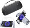 AriKroii Tasche für Playstation Portal Remote Player [4 in1] Schutzhülle für PS Portal Remote Player und 9H Härte gehärtetes Glas Bildschirmschutz 2 Stück für Playstation Portal Zubehör