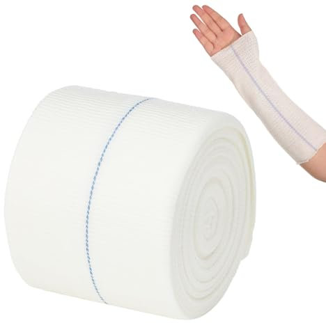 LINXIU Bandage de compression élastique en forme de tube - Pour bras, genoux, jambes - 7,5 cm x 5 m