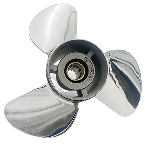 BARDOVEN 35-65HP 10-1/4X16 Edelstahl Propeller 13 Zähne SS Prop für Suzuki Außenborder