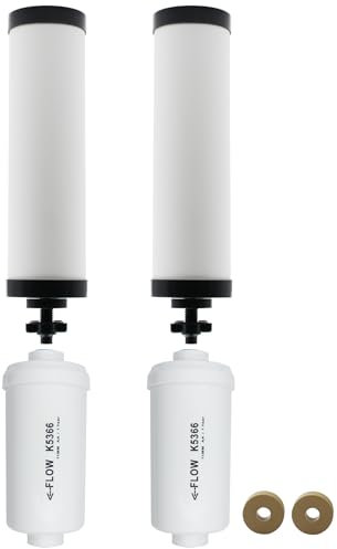 Renami Filtre en céramique et filtre à fluorure de rechange pour filtres Berkey® BB9-2 noirs et filtres au fluorure PF-2, compatibles avec le système de filtre à eau Berkey® Gravity