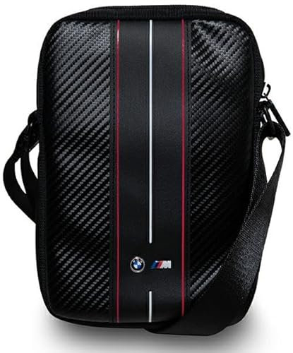 CG Mobile BMW Tasche BMTB8COMSCAKR 8 Schwarz Carbon Red Stripes